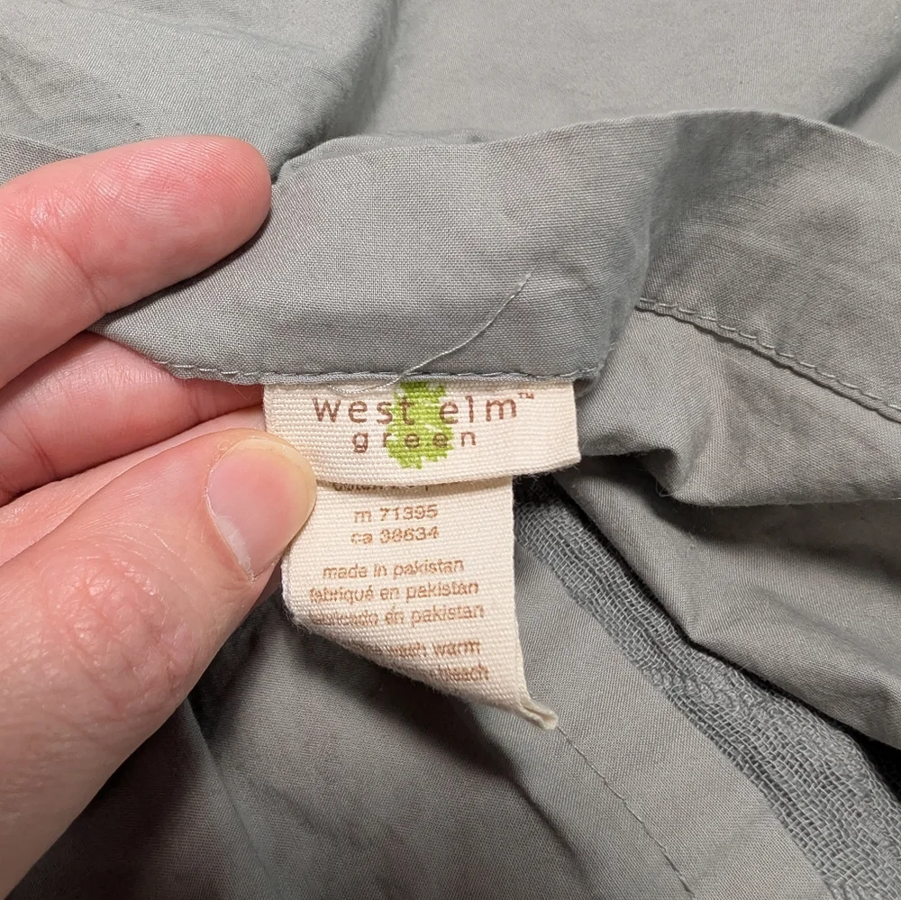 West Elm Organic Cotton Euro Pillow Sham Set - 26x26